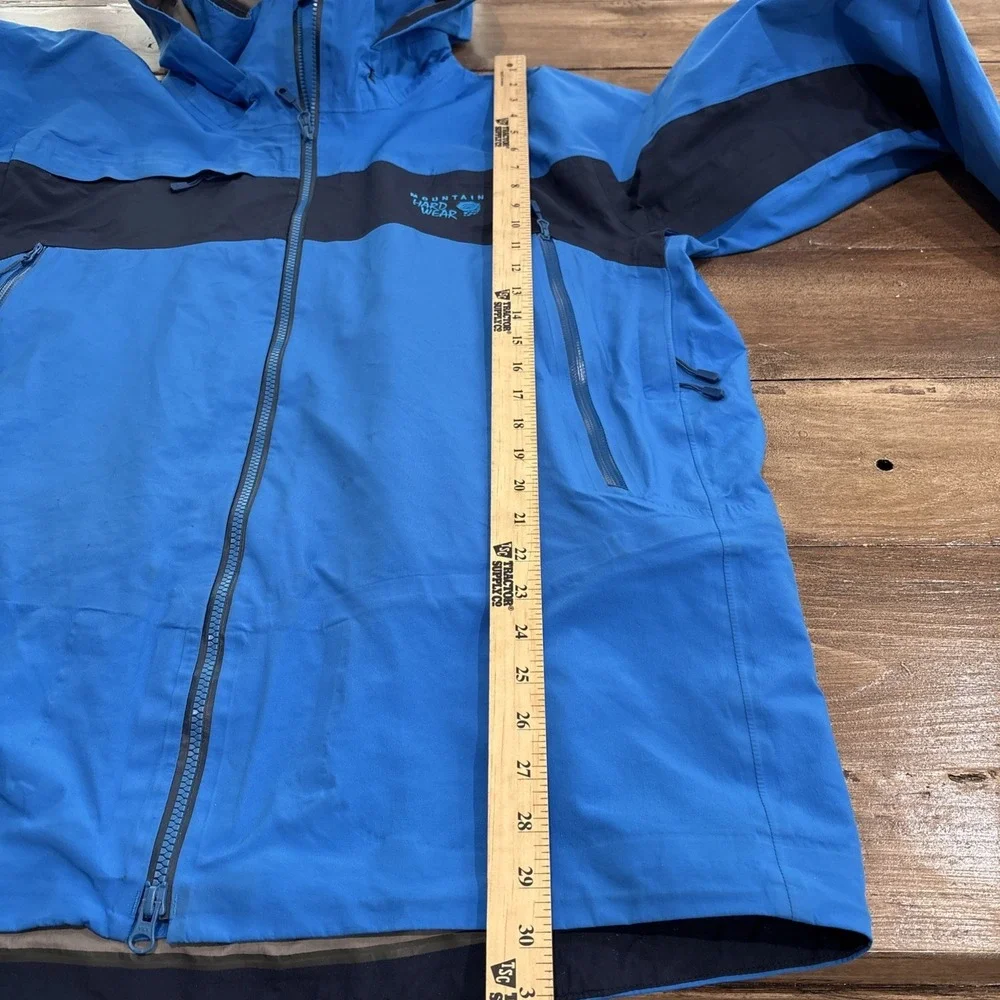 Mountain Hardwear Dry Q Elite Minalist Ski Jacket Recco Men's XLarge Blue‎ READ